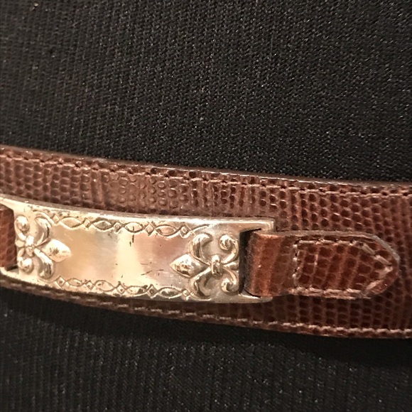 Vintage Ladies Western Belt Womens 34 Brown Silver Concho Cowgirl Rodeo Ranch - Picture 4 of 8